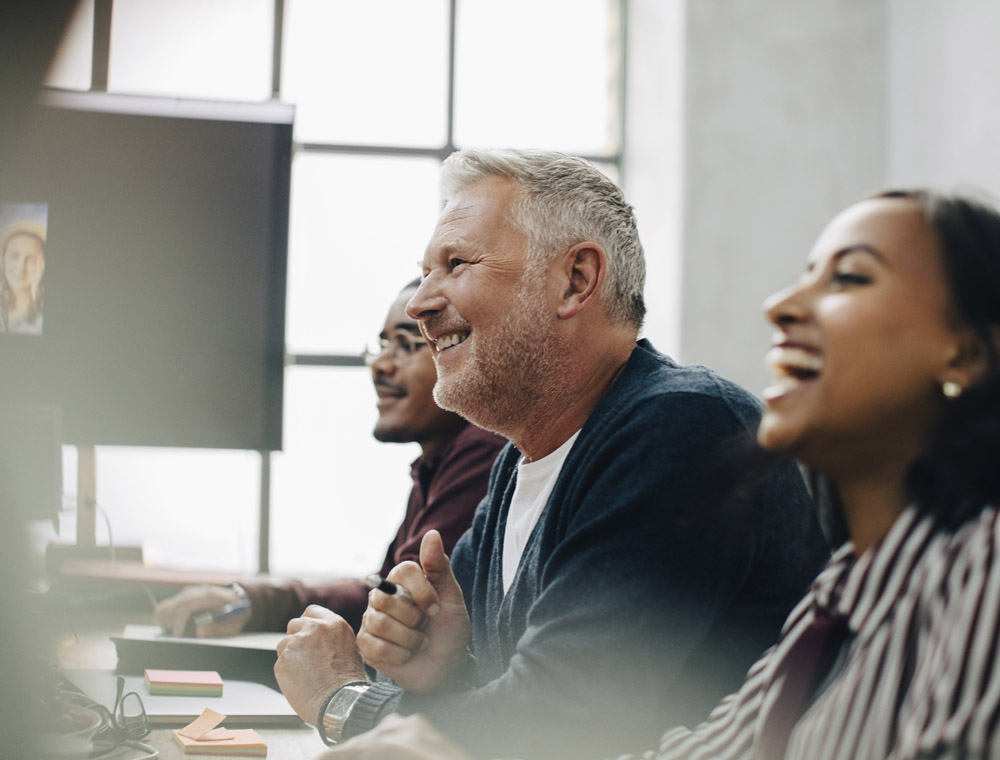 Coworkers in a meeting