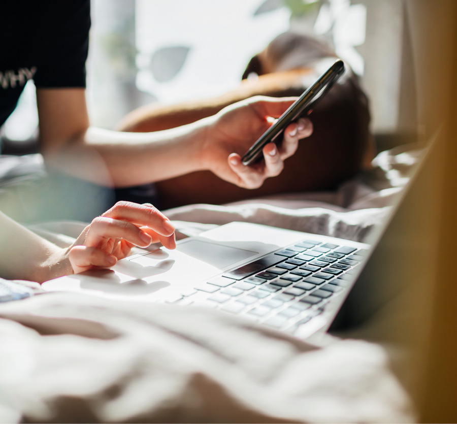 Mobile phone in hand